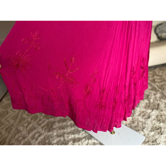 Cottagecore Embroidered Dress Lace-Up Festival Barbie Easter Beach Lightweight - Picture 6 of 7